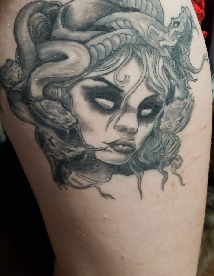 Medusa Black & Grey tattoo